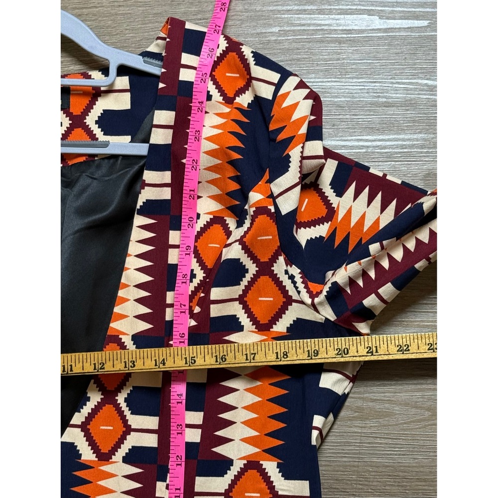 D'IYANU African Print Blazer XL Ankara Tribal Statement Jacket - Picture 3 of 7